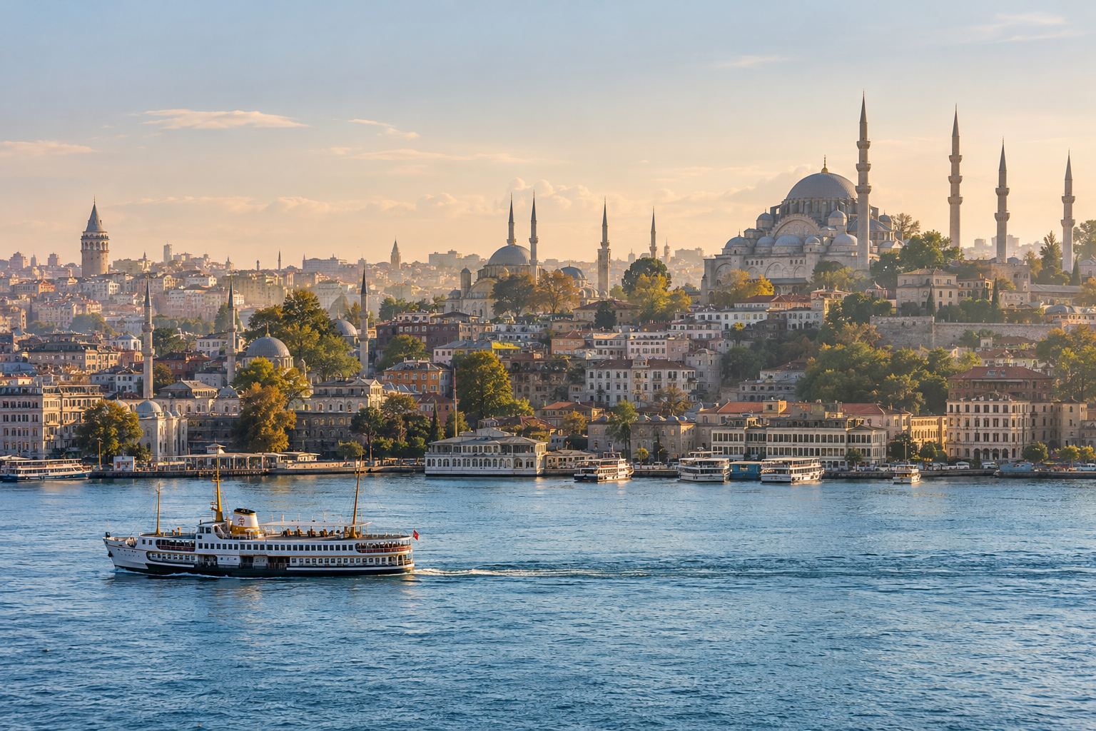 Photorealistic generated illustration of Istanbul